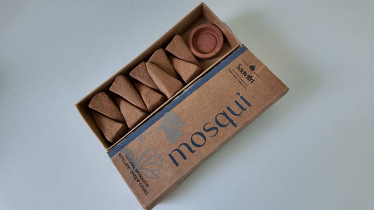 Mosqui Natural Mosquito Repellent Dhoop Cones | Herbal Anti Mosquito Incense Cones | Organic Mosquito Repellent for Home and Outdoor
