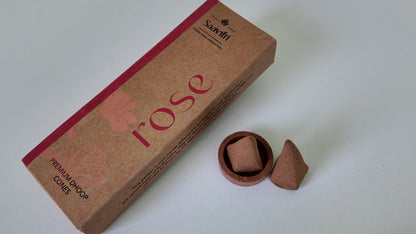 Rose Incense Cone– Natural Fragrance for Calm & Bliss
